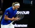 Bild: Jeff Chiu/AP/dpa
Alexander Zverev verzweifelte am zweiten Tag beim Laver Cup am Australier Alex de Minaur.