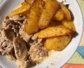 Bild: ils
Ein Schuss Whiskey gibt der sahnigen Soße des Gyros mit Champignons den besonderen Pfiff.