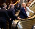Bild: Stefan Jeremiah/AP/dpa
Trump will ein Nachspiel für den Stopp auf der UN-Rolltreppe.