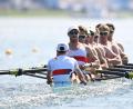 Bild: Sebastian Kahnert/dpa
Der Deutschland-Achter als Flaggschiff der Ruder-Mannschaft. (Archivbild)