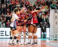Bild: Julius Frick/dpa
Die Volleyballerinnen des SC Potsdam müssen die Bundesliga-Lizenz zurückgeben. (Archivbild)