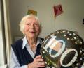 Bild: rn
In geselliger Runde feierte Justine Hupp ihren 100. Geburtstag