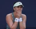 Bild: Andy Wong/AP/dpa
Eva Lys steht erstmals im Viertelfinale eines WTA-1000er-Turniers.