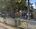 Bild: Manuel Schwarz/dpa
Das Oktoberfestgelände war wegen einer Bombendrohung abgesperrt.