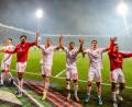 Bild: Christoph Reichwein/dpa
Fortuna-Jubel nach dem Sieg in Bochum. (Archivfoto)