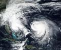 Bild: Uncredited/NASA Worldview/AP/dpa
Die Hurrikane „Humberto“ und „Imelda“ wirbeln durch den Nordatlantik.