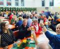 Bild: njn
Beste Stimmung herrschte bei gutem Zoigl und deftigen Brotzeiten im Feuerwehrhaus.