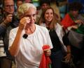 Bild: Joan Mateu Parra/AP/dpa
Barcelonas frühere Bürgermeisterin Ada Colau gehörte zu den mehr als 400 Menschen, die in Gewahrsam genommen wurden.