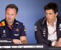 Bild: Georg Hochmuth/apa/dpa
Horner (links) und Wolff haben sich in der Formel 1 oft gestritten. (Archivbild)