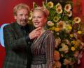 Bild: Soeren Stache/dpa
Thomas Gottschalk und Karina Mroß im September in Berlin. (Archivbild)