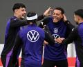 Bild: Federico Gambarini/dpa
WM-Quali in Herzogenaurach: Felix Nmecha & Co. haben Spaß beim Training und bereiten sich auf Luxemburg vor.