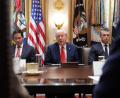 Bild: Evan Vucci/AP/dpa
Trump sagt, man müsse den Demokraten „einen kleinen Vorgeschmack ihrer eigenen Medizin geben“.