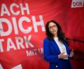Bild: Bernd von Jutrczenka/dpa
„Pushen ein Mini-Problem zu einem Mega-Thema hoch“: Gewerkschafterin Fahimi hält die Debatte ums Bürgergeld für absurd. (Archivbild)