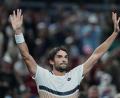 Bild: Andy Wong/AP/dpa
Sensation in Shanghai: Der Weltranglisten-204. Valentin Vacherot steht im Finale.