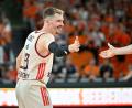 Bild: Jan-Philipp Strobel/dpa
Bayerns Welt- und Europameister Andreas Obst traf gegen Bamberg fünf Dreier. (Archivbild)