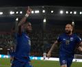 Bild: Themba Hadebe/AP/dpa
Es darf gejubelt werden: Kap Verde ist erstmals bei der WM dabei. (Archivbild)