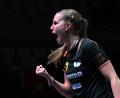 Bild: Liu Xu/XinHua/dpa
Gewinnt ihr erstes Spiel bei der Team-EM: Tischtennis-Star Annett Kaufmann. (Archivbild)