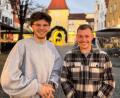 Bild: Lukas Frey/exb
Stellvertretender JU-Vorsitzender Lukas Frey und JU-Vorsitzender Philipp Roider (von links) kündigenfür die Wahl des Weidener Stadtrats eine eigene JU-Liste an.