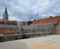 Bild: Daniel Musall/Architekturbüro Schabner/exb
Die Sanierung des Bischof-Senestrey-Hauses in der Bärnauer Altstadt läuft auf Hochtouren.