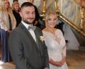Bild: kro
Franziska und Markus Amschl beim Trauungsgottesdienst.