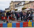 Bild: ak
Für die jüngeren Marktbesucher drehte eine kleine Eisenbahn ihre Runden.