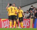 Bild: Marcus Brandt/dpa
Dortmund jubelt in Kopenhagen.