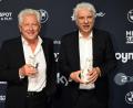 Bild: Felix Hörhager/dpa
Die beiden Münchner „Tatort“-Ermittler Miroslav Nemec und Udo Wachtveitl haben den Ehrenpreis des Ministerpräsidenten erhalten.