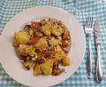 Bild: bl
Diese einfache Rezept für eine mediterrane Kartoffelpfanne kommt in der Regel auch bei Gästen gut an.