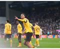 Bild: Marcus Brandt/dpa
Grund zum Jubeln: Felix Nmecha war der Matchwinner.