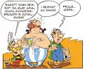 Bild: ASTERIX®- OBELIX®- IDEFIX® / © 2025 LES ÉDITIONS ALBERT RENE / GOSCINNY-UDERZO 
Der Zoigl kommt im Oberpfälzer Asterix mehrfach vor: als Zaubertrank sowie zum Verfeinern von Speisen in der Küche.