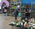 Bild: jr
Nicht leicht hatten es die Fieranten wegen des schlechten Wetters beim Kirchweihmarkt in Tirschenreuth.