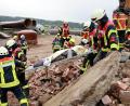 Bild: rw
Körperlich gehen die Einsatzkräfte bei der großen Katastrophenschutzübung in Pullenreuth bis an ihre Grenzen.