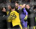 Bild: Arne Dedert/dpa
Borussia Dortmund bejubelt den Einzug ins Pokal-Achtelfinale.