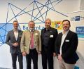 Bild: Birgit Dinauer
IHK-Geschäftsstellenleiter Schwandorf Josef Ebnet (von links) mit Nabburgs Bürgermeister Frank Zeitler, Technologie Campus-Geschäftsführer Thomas Niehoff und Michael Vogel von der IHK Regensburg.