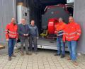 Bild: Stadt Schwandorf, Daniel Weigl/exb
Die beiden neuen Heizersatzanlagen sorgen für zusätzliche Versorgungssicherheit im Schwandorfer Fernwärmenetz. OB Andreas Feller (2. v. links) begrüßt die Investition in die Versorgungssicherheit.