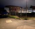 Bild: ass
Das Bürgerspital-Areal in Amberg bei Nacht. An dieser Stelle soll die Ein- und Ausfahrt für die Tiefgarage mit 77 Stellplätzen gebaut werden.