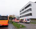 Bild: Jan Ohmen/dpa
Mehrere Schüler wurden vorsorglich ins Krankenhaus gebracht.