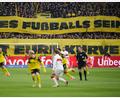 Bild: Bernd Thissen/dpa
Der Fan-Protest hatte auch Auswirkung auf das Spiel in Dortmund.