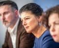 Bild: Michael Kappeler/dpa
Noch ist Sahra Wagenknecht die zentrale Figur der von ihr gegründeten Partei. (Archivbild)
