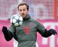 Bild: Sven Hoppe/dpa
Harry Kane beim Training. Gegen Sporting wird der Torjäger wieder starten.