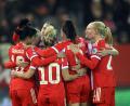 Bild: Jens Niering/dpa
Die Bayern-Frauen freuen sich auf das Viertelfinale in der Champions League.
