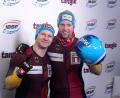 Bild: Ints Kalnins/ZUMA Press Wire/dpa
Francesco Friedrich (l) und Alexander Schüller aus Deutschland gewannen erstmals in diesem Olympia-Winter im Zweierbob-Weltcup.