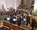 Bild: mab
Das große Blasorchester der Musikkapelle sorgte für weihnachtliche Stimmung in der vollbesetzten Pfarrkirche.