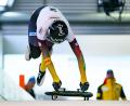 Bild: Robert Michael/dpa
Jacqueline Pfeifer wird im Skeleton-Weltcup in Winterberg als Fünfte beste Deutsche.