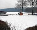 Bild: jma
Noch liegt Schnee auf dem zukünftigen Soccerfeld in Pressath.
