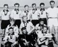 Bild: Archiv FC Tirschenreuth
Die Fußballmannschaft des FC Tirschenreuth aus dem Jahre 1950 mit Torhüter Hans "Iste" Zant.