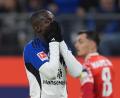 Bild: Marcus Brandt/dpa
Jean-Luc Dompé vom Hamburger SV bleibt nach seiner Alkoholfahrt weiter vom Spielbetrieb suspendiert. (Archivbild)