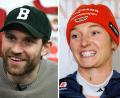Bild: Daniel Karmann/Federico Gambarini/dpa
Leon Draisaitl und Katharina Schmid wurden von den Fans und dem deutschen Team gewählt. (Archivbild)