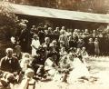 Archivbild: Stadtarchiv Bärnau
Ein Bild von einem Waldfest an der Blockhütte aus dem Jahr 1928.