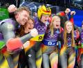 Bild: Michael Kappeler/dpa
Die deutschen Rodler gewinnen Gold in der Team-Staffel.